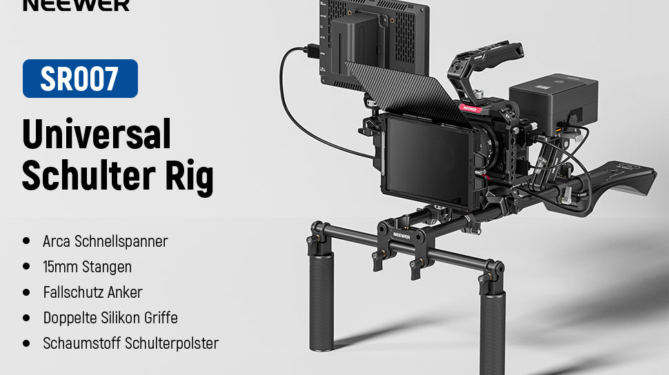 Vielseitiges 15mm Stab Kamera Schulter Rig von NEEWER SR007