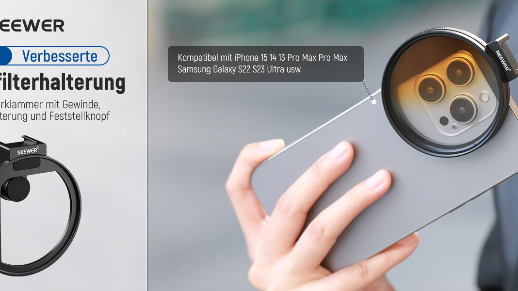 Kreative Freiheit im Taschenformat: 67mm Filteradapter für Handys
