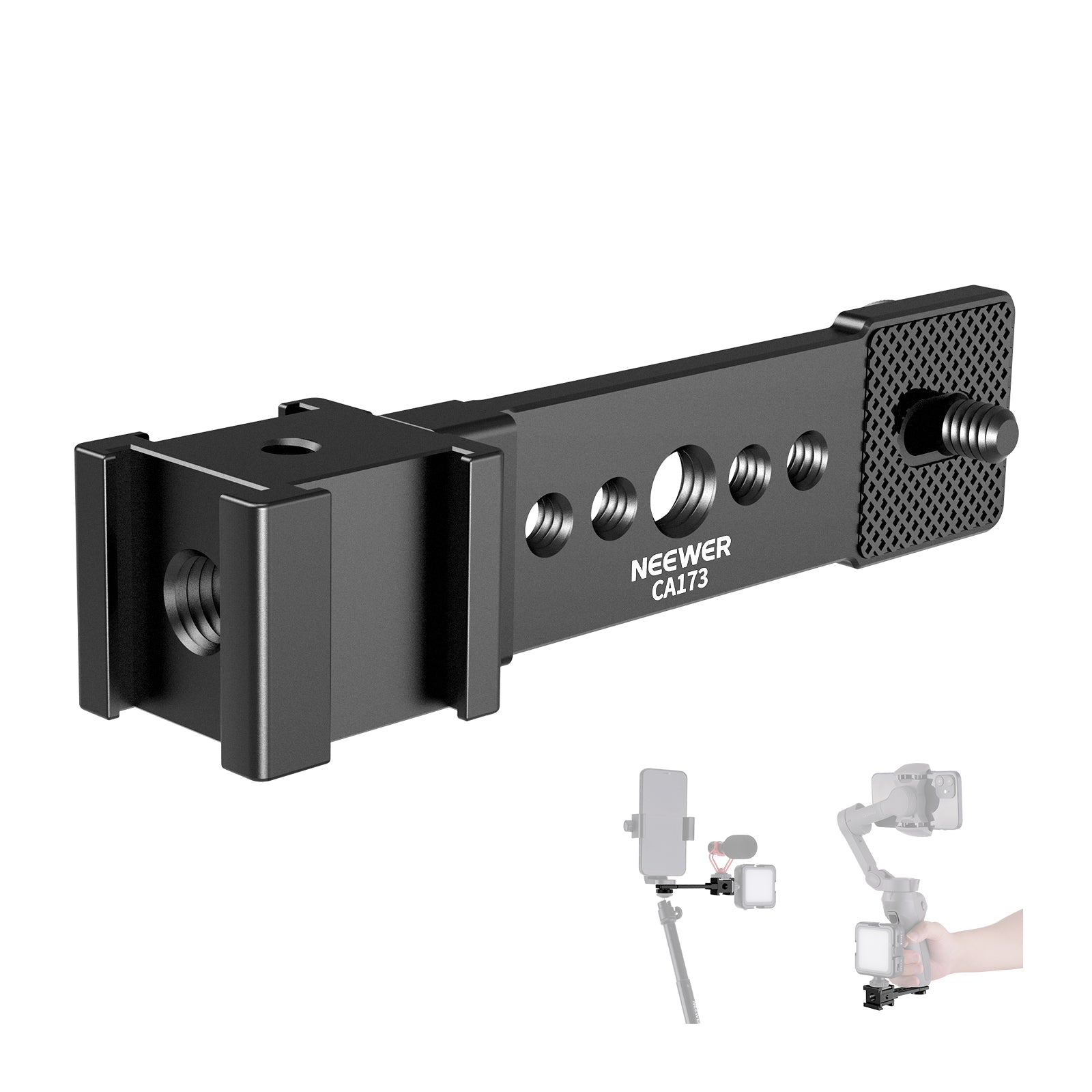 NEEWER CA173 Triple Cold Shoe Mount Plate