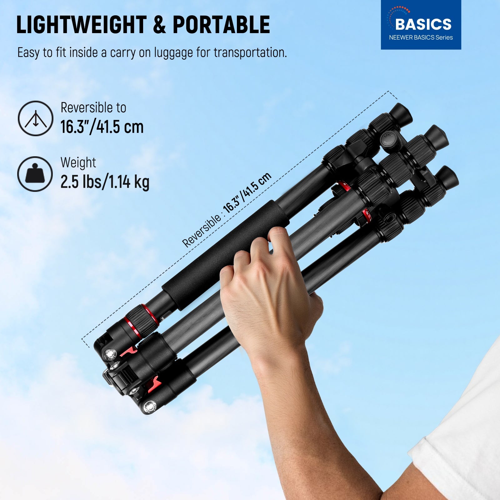 NEEWER TP17B Lightweight and Portable Tripod