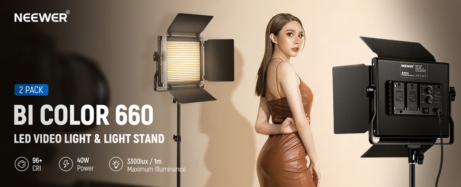 Bi-Color-Beleuchtung: Der Schlüssel zur facettenreichen Fotografie mit Bi-Color 660-LED-Videolicht