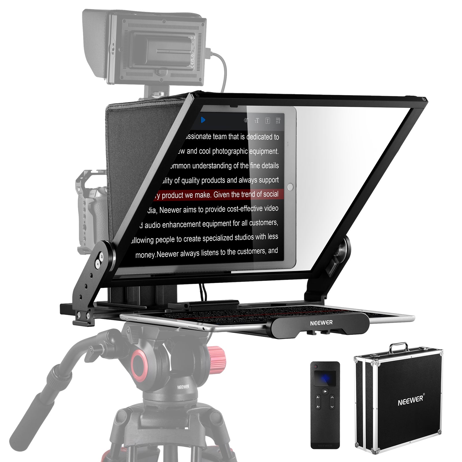 Klarheit und Komfort: Der X17 Teleprompter für professionelle Präsentationen