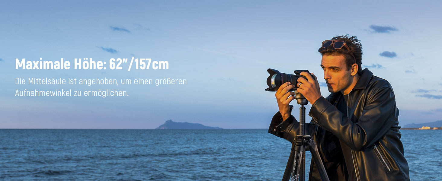 TP62 Kohlefaser Reisestativ: Ein unverzichtbares Werkzeug für Fotografen unterwegs