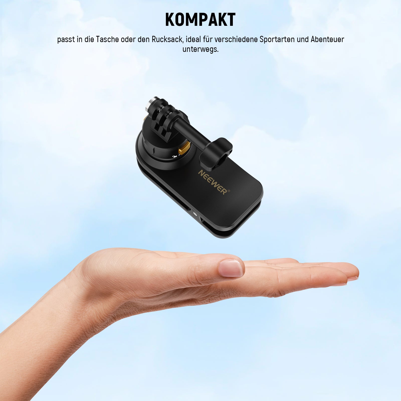 NEEWER GP22 Magnetic Backpack Strap Clip Mount for Action Camera NEEWER NEEWER