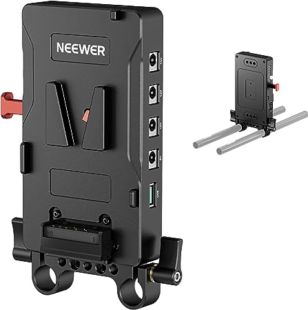 V-Mount-Akkuadapter Mit Klemmclip -Halterung Für B Produktbild-Vorschau 3