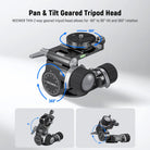 Pan & Tilt Geared Tripod Head