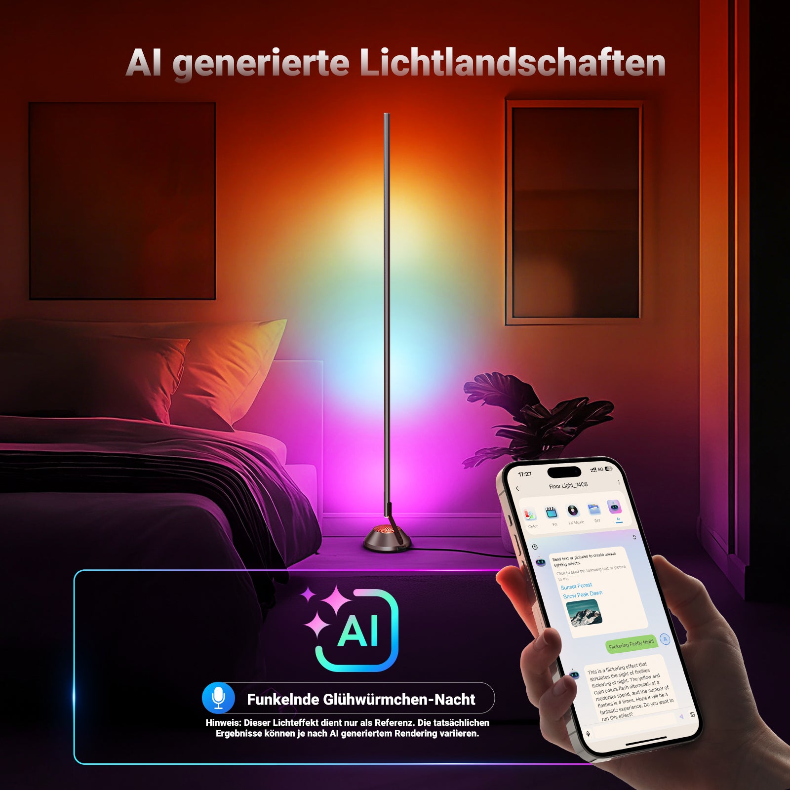 NEEWER NF01 RGBW Smart Floor Lamp | LED Corner Lamp