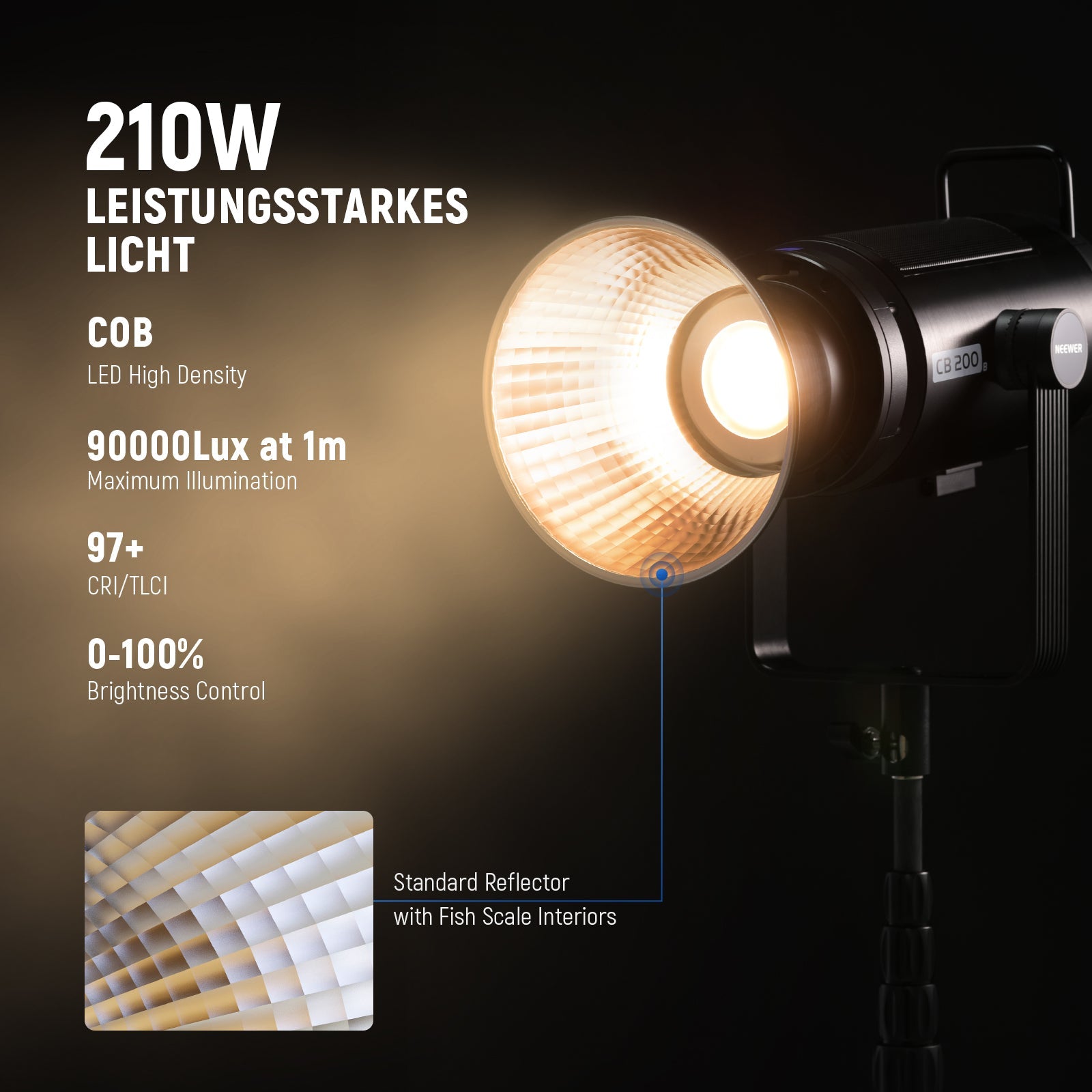 NEEWER CB200B 210W LEDビデオライト 2.4G/APP | comonuevo.com.co