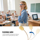 A female teacher uses the NEEWER LM9 Portable Magnetic Headset Microphone to teach her students.