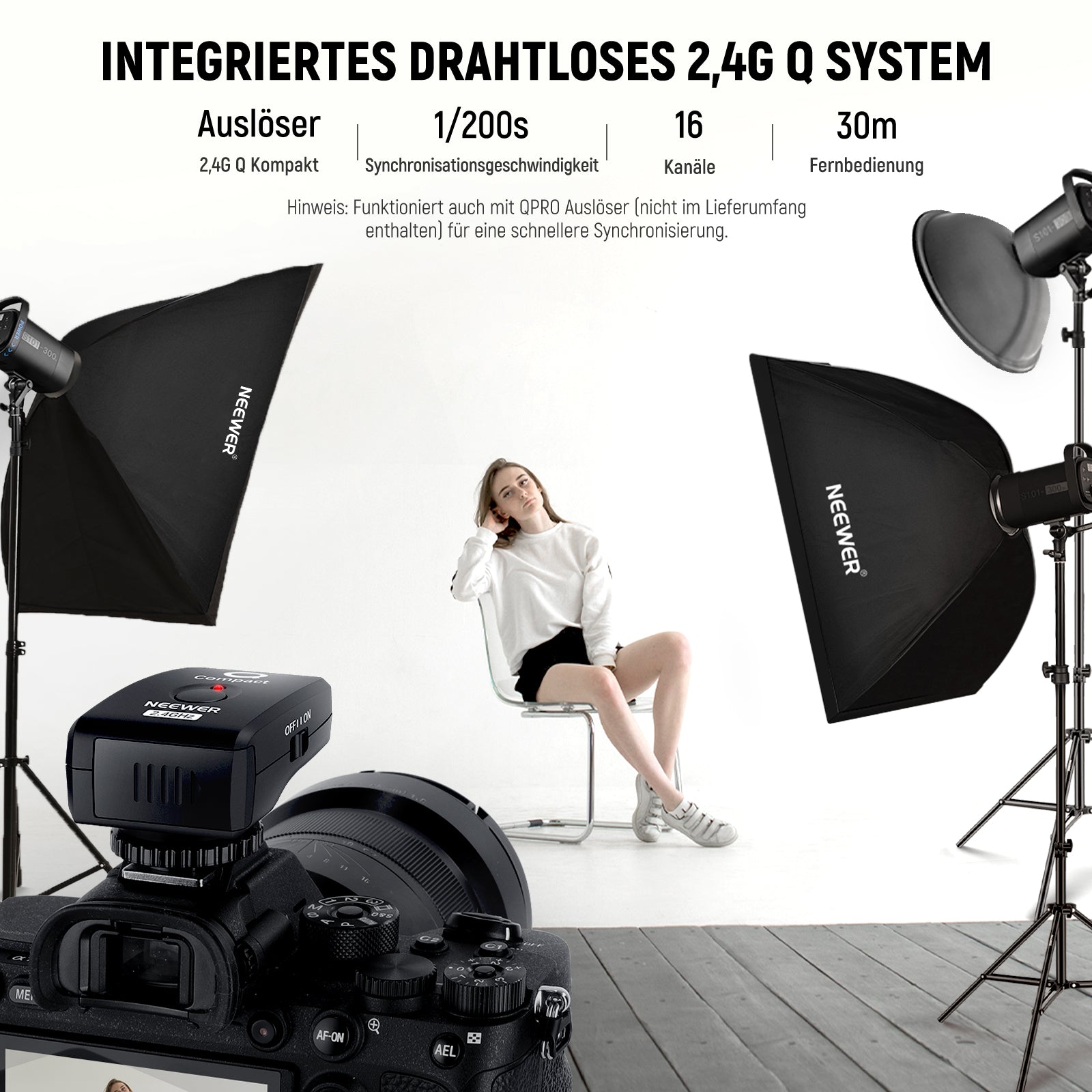 2 Pack S101-300W Monolight Kit | Studio Flash - NEEWER