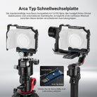 NEEWER CA102 Cage Arca Swiss Schnellwechselplatte auf DJI RS Gimbal