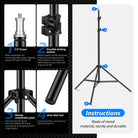 Neewer Aluminum Alloy 75"/6 Feet/190CM Photography Light Stand - neewer.com