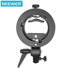 Neewer S-Type Bracket Holder with Bowens Mount for Speedlite Flash Snoot Softbox Beauty dish Reflector Umbrella - neewer.com