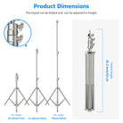 Neewer Stainless Steel Light Stand