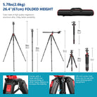 Neewer 79 Inches Aluminum Camera Tripod Monopod