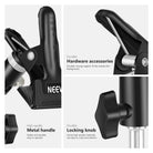 Neewer 2/3 Packs Photo Studio Heavy Duty Metal Clamp Holder with 5/8" Light Stand Attachment