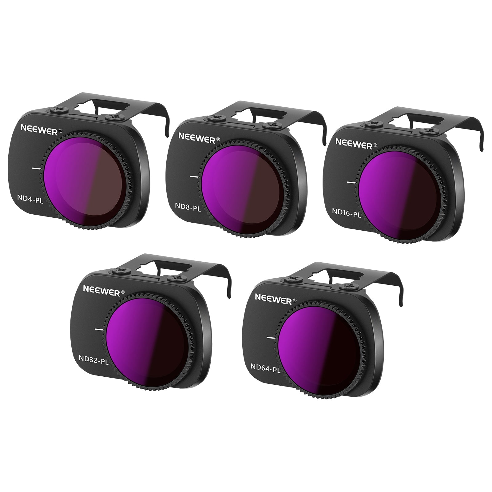 NEEWER 5 Packs Polarizer ND Filter Set